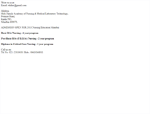 Tablet Screenshot of holyfamilyinstituteofnursing.org